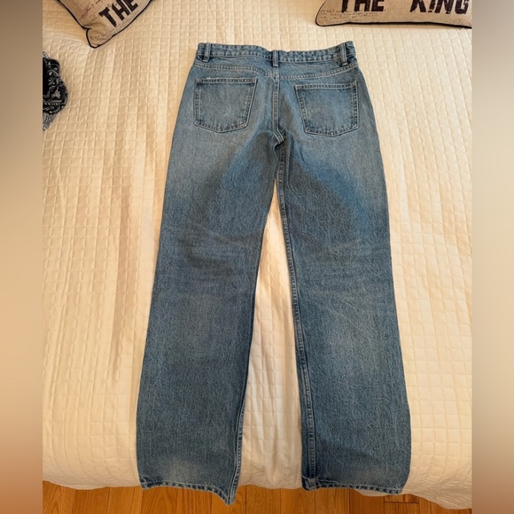 Zara Women's Straight Leg Blue Jeans - Picture 4 of 4
